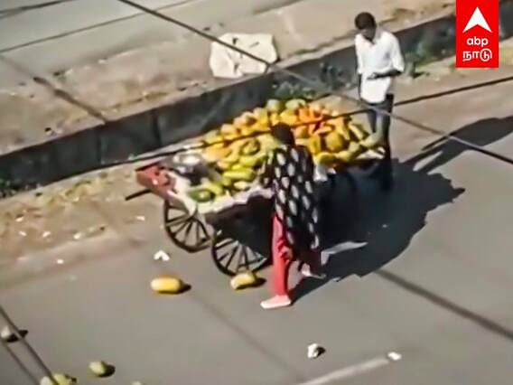 Madhya Pradesh: இவ்வளோ கோவமா?...தள்ளுவண்டியிலிருந்து பழங்களை எடுத்து சாலையில் வீசிய பெண்