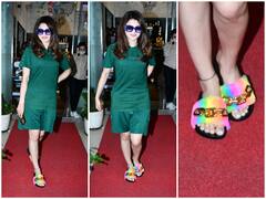 Urvashi Rautela Spotted: मुंबई में घूमती दिखीं उर्वशी रौतेला, फुटवीयर्स के हो रहे हैं खूब चर्चे