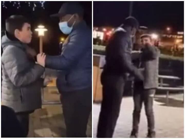 McDonald security guard slaps prank man than lost his job Watch: मैकडॉनल्ड्स के सिक्योरिटी गार्ड ने प्रैंक कर रहे शख्स को मारा थप्पड़, हाथ से गई नौकरी