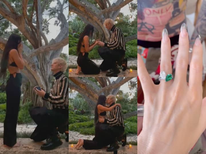 Megan Fox & Machine Gun Kelly Get ENGAGED, Couple Celebrated By 'Drinking Each Other's Blood' After Romantic Proposal- Watch Video Megan Fox & Machine Gun Kelly Get ENGAGED, Couple Celebrated By 'Drinking Each Other's Blood' After Romantic Proposal- Watch Video