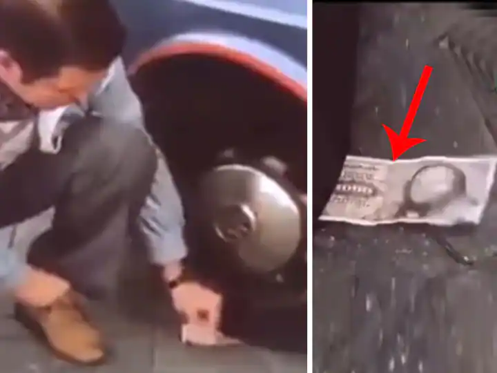 ਹੱਸ-ਹੱਸ ਕੇ ਪੈ ਜਾਣਗੀਆਂ ਢਿੱਡੀ ਪੀੜਾਂ: ਗੱਡੀ ਹੇਠਾਂ ਫਸੇ ਨੋਟ ਨੂੰ ਕੱਢਣ ਲਈ ਦੇਖੋ ਕਿਵੇਂ ਲਲਚਾਏ ਵਿਅਕਤੀ ਦੀ ਹਾਲਤ ਹੋਈ ਖਰਾਬ