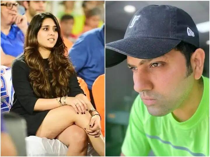 ritika sajdeh weird reaction on rohit sharma clean shaven face દાઢી-મૂંછ કાઢીને ક્લિન શેવમાં દેખાયો રોહિત શર્મા તો પત્નીએ કરી દીધી વિચિત્ર કૉમેન્ટ, તસવીર થઇ વાયરલ