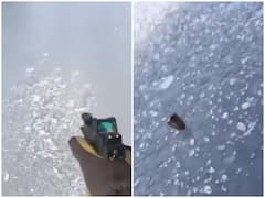 Watch: शख्स ने एक के बाद एक लगातार बर्फ की परत पर चलाई दस गोली, अद्भूत नजारा देख फटी रह जाएंगी आंखें