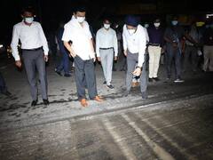 Tamil Nadu CM Stalin Inspects Road Laying Works During Night Rounds