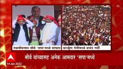 Uttar Pradesh Election: मौर्य यांच्यासह अनेक आमदार 'सपा'मध्ये, पक्षप्रवेशावेळी कोरोना नियमांचा फज्जा