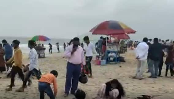 Sankranthi RK Beach: ఇసుకలో పిచ్చుకగూళ్లు...గాలిలో రంగురంగుల పతంగులు..విశాఖ ఆర్కే బీచ్ అందాలు