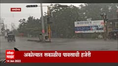 Akola Makar Sankrant : पावसाने अकोल्यात पतंगबाजीवर पडलं विरजण, स्वेटर्स सोबतच आता रेनकोट वापर