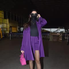 ਪਰਪਲ ਡ੍ਰੈੱਸ 'ਚ ਏਅਰਪੋਰਟ 'ਤੇ ਸਪੌਟ ਹੋਈ Nora Fatehi, ਦਿਖਿਆ ਗਲੈਮਰਸ ਰੂਪ