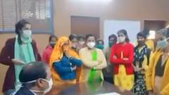 Viral Video: Alwar District Collector threatens young women seeking protection