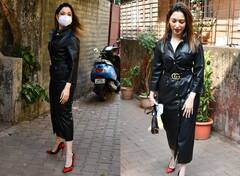 ब्लैक लेदर ड्रेस और रेड हील्स में बाल झटकती दिखीं Tamannaah Bhatia, उनकी इन अदाओं पर फैंस हार बैठे अपना दिल