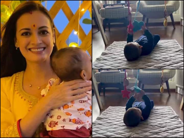 Dia Mirza Shares Adorable Video Of Son Avyaan Azaad Rekhi Playtime Watch | Dia Mirza Shares Adorable Video Of Son Avyaan’s Playtime