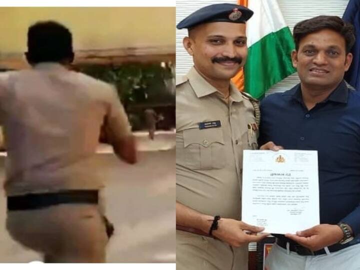 In true Bollywood style, Mangaluru cop chased mobile thieves and gets rewarded by Commissioner-Viral video Watch Video: சினிமா பாணியில் சேஸிங் செய்த  காவலருக்கு பரிசு வழங்கிய ஆணையர்- வைரல் வீடியோ !