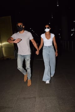 IN PICS | Deepika Padukone-Ranveer Singh Show Off Their Tanned Bodies As They Return From New Year Vacation