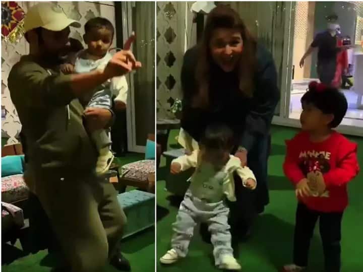 In latest video Kapil Sharma can be seen dancing with son Trishaan Sharma at his first Lohri celebration Kapil Sharma Lohri: कपिल शर्मा ने परिवार और Mika Singh के साथ मनाई लोहड़ी, नन्हे बेटा-बेटी ने किया खूब डांस