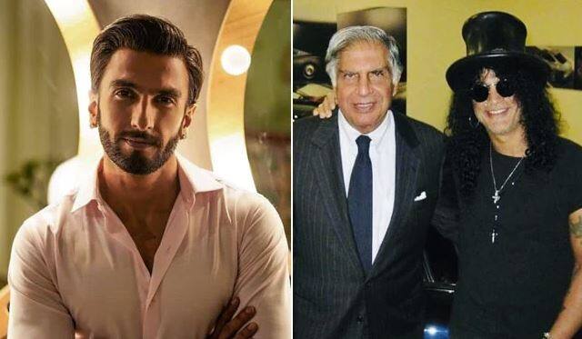 Ratan Tata shared a photo with Rockstar Slash, Ranveer Singh Hairan ਰਤਨ ਟਾਟਾ ਨੇ ਸ਼ੇਅਰ ਕੀਤੀ Rockstar Slash ਨਾਲ ਫੋਟੋ, ਰਣਵੀਰ ਸਿੰਘ ਹੈਰਾਨ