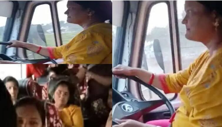 After bus driver unconscious Pune women passenger saves life of other  co passengers details inside પૂણેમાં યોગિતા બની મર્દાનીઃ ડ્રાઈવરને આંચકી આવતાં ખીણમાં ધસતી બસનું સ્ટીયરિંગ સંભાળી 24ના જીવ બચાવ્યા, વીડિયો જોઈ થઈ જશો ખુશ