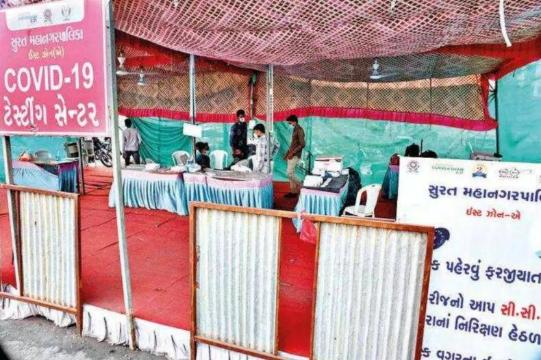 Surat Corona Cases: over 5700 new covid19 cases registered in last two days in Surat city and district Surat Corona Cases: અમદાવાદ બાદ આ મોટા શહેરમાં ફાટ્યો કોરોનાનો રાફડો, બે દિવસમાં જ 5700થી વધુ કેસ નોંધાતા હાહાકાર