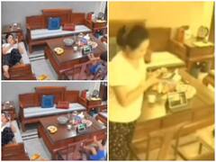 Watch: मोबाइल के चक्कर में अपने लाडले का ध्यान रखना भूली मां, कुर्सी से गिरा बेटा फिर नहीं पड़ा असर