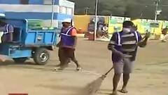 KMC: মকর সংক্রান্তির মেলা শেষ হতেই মেলা প্রাঙ্গন ও মাঠ সাফাই অভিযানে নামলেন কলকাতা পুরসভার কর্মীরা । Bangla News