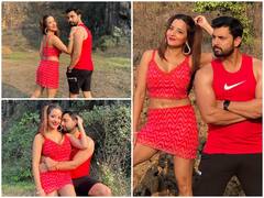 Monalisa Photos: शादी की 5वीं सालगिरह पर पति विक्रांत संग कुछ यूं रोमांटिक हुईं मोनालिसा, फैंस ने कहा- किसी की नजर ना लगे