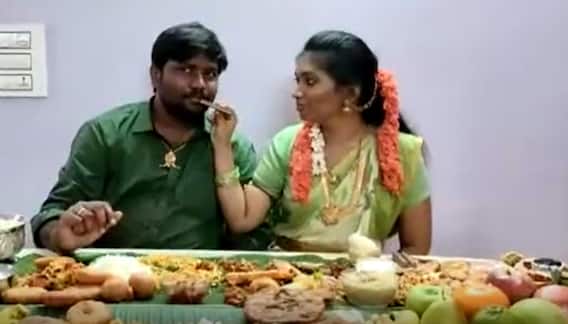 Godavari Sankranthi Food: పశ్చిమగోదావరి జిల్లా నరసాపురంలో అల్లుడికి భారీ విందు ఇచ్చిన మామ| ABP Desam
