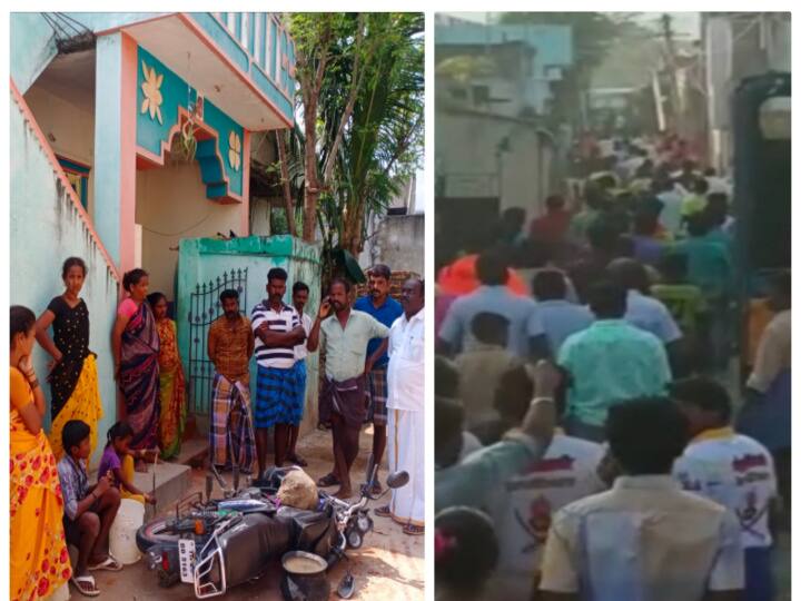 Thiruvannamalai: Clashes between two sides in Kalasapakkam - 1000 policemen mobilized from 4 districts for security work மயான பாதைக்கு வழிவிடுவது தொடர்பாக இருதரப்பினரிடையே மோதல் - 4 மாவட்ட காவல்துறையினர் குவிப்பு