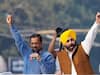Arvind Kejriwal HUGS Bhagwant Mann after announcing him as AAP's CM CANDIDATE