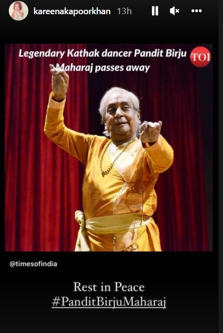 Bollywood Celebs Kareena Kapoor, Hema Malini And Subhash Ghai Mourn The Death Of Pt. Birju Maharaj