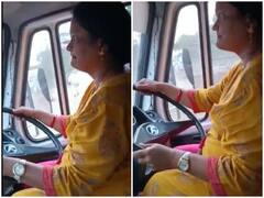 Watch: ड्राइवर को दौरा आने के बाद महिला ने संभाली बस की कमान, वीडियो वायरल