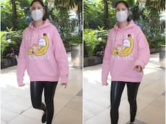 IN PICS| Katrina Kaif Gets Snapped As She Returns From Indore Post Lohri Celebrations With Vicky Kaushal