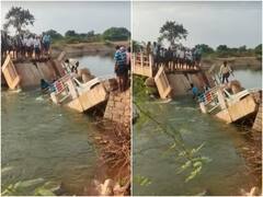 Anantapur: అనంతపురం జిల్లాలో తప్పిన పెనుప్రమాదం... హెచ్ఎల్సీ వంతెన విరిగి కాలువలో పడిన కూలీల వాహనం... కూలీలను కాపాడిన స్థానికులు