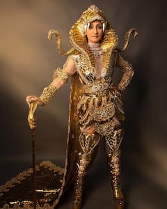 Mrs India Navdeep Kaur Wins Best National Costume Award For Her Kundalini Chakra Dress At Mrs World 2022- See Pics