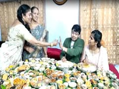 ఆయ్.. మా గోదారోళ్ళు ఇంతేనండీ.. 365 రకాల వంటలు.. కాబోయే మనవడికి, అల్లుడు గారికి మర్యాదలు మామూలుగా లేవుగా!