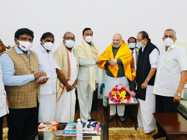 Tamil Nadu All-Party Delegation Meet Union Minister Amit Shah Over NEET Bill Tamil Nadu All-Party Delegation Meet Union Minister Amit Shah Over NEET Bill