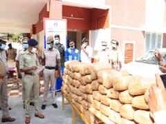 ஆந்திராவில் இருந்து நாகை வழியாக இலங்கைக்கு கடத்த முயன்ற 170 கிலோ கஞ்சா பறிமுதல்