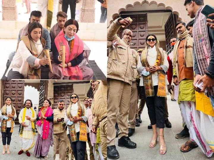 Akshara Singh in Kashi: भोजपुरी इंडस्ट्री में धमाल मचाने वाली एक्ट्रेस अक्षरा सिंह हाल ही में अपनी मां नीलिमा सिंह के साथ काशी विश्वनाथ धाम पहुंची हैं. इसकी कुछ तस्वीरें अक्षरा ने अपने सोशल मीडिया अकाउंट पर शेयर की हैं. जिसमें वो मंदिर में दर्शन करने के बाद फैन्स से रूबरू होती नजर आ रही हैं. डालिए तस्वीरों पर एक नजर......