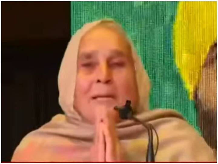 Punjab Election 2022 AAP CM face Bhagwant Mann Mother gets emotional appeal to people for her son Punjab Election 2022: बेटे को सीएम उम्मीदवारी मिलने पर भगवंत मान की मां हुईं भावुक, पंजाब के लोगों से की ये अपील