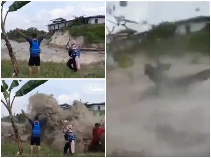 ਕੀ ਵੀਡੀਓ ਬਣਾਉਣੀ ਜਾਨ ਤੋਂ ਵੀ ਕੀਮਤੀ? ਸੁਨਾਮੀ ਸਾਹਮਣੇ ਵੀ ਚਲੇ ਗਏ ਲੋਕ, ਹੈਰਾਨ ਕਰ ਦੇਵੇਗਾ ਮੰਜ਼ਰ