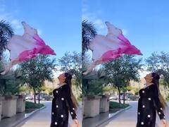 Watch: काले सूट पर Sapna Choudhary ने लहराया गुलाबी दुपट्टा, मस्तानी चाल से किया हर किसी को घायल