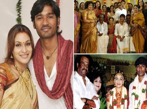 Dhanush Wedding Photos: शादी में Aishwaryaa से नहीं हट रही थीं धनुष की नजरें, साउथ स्टार को दामाद बनाकर बेहद खुश थे Rajinikanth Dhanush Wedding Photos: शादी में Aishwaryaa से नहीं हट रही थीं धनुष की नजरें, साउथ स्टार को दामाद बनाकर बेहद खुश थे Rajinikanth