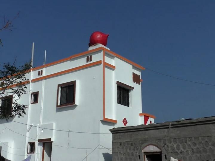 कांद्याची कृपा! कांद्याच्या पैशातून उभारली बिल्डिंग अन् त्यावर बांधली दीडशे किलोच्या कांद्याची प्रतिकृती Nashik News replica of 150 kilos of onion built on building with onion money कांद्याची कृपा! कांद्याच्या पैशातून उभारली बिल्डिंग अन् त्यावर बांधली दीडशे किलोच्या कांद्याची प्रतिकृती