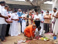 125 ஆண்டுகளுக்கு முன் கும்பகோணத்தில் விவேகானந்தர் பேசிய இடத்தில் சிலை அமைக்க பூமி பூஜை