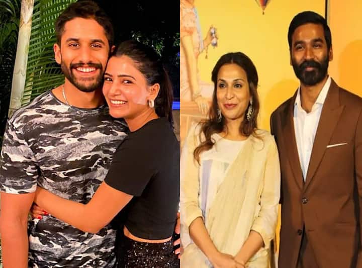 South Stars Divorce: साउथ के जाने-माने एक्टर धनुष (Dhanush) ने हाल ही में ऐश्वर्या रजनीकांत (Aishwarya Rajnikanth) से अपनी 18 साल पुरानी शादी तोड़ने का ऐलान कर सबको चौंका दिया. इससे पहले भी साउथ के कई स्टार्स अपने लाइफ पार्टनर से तलाक ले चुके हैं. नजर डालते हैं कुछ ऐसे ही स्टार्स पर...