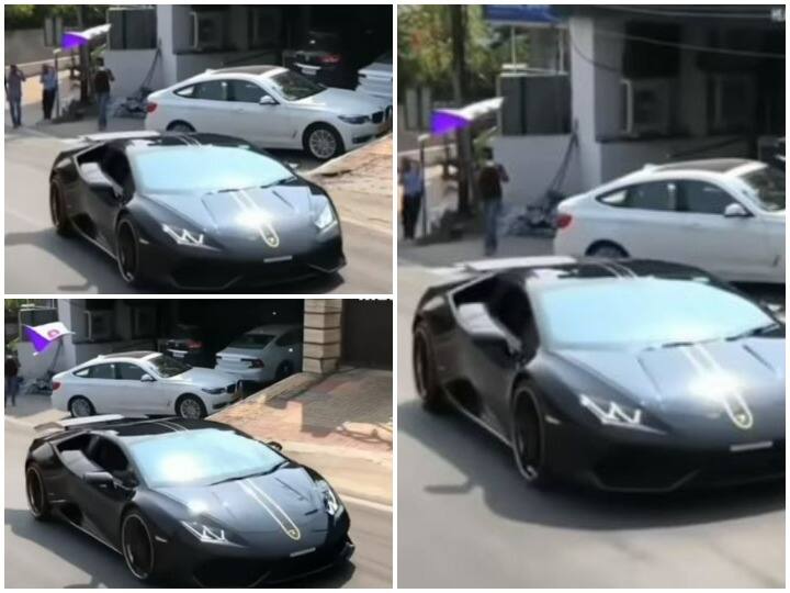 Man flies kite in Lamborghini car everyone stunned after watching the video Watch: शख्स ने लेम्बोर्गिनी कार में उड़ाई पतंग, वीडियो देख हर कोई दंग