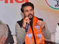 UP Election 2022: अनुराग ठाकुर का शायराना तंज, कहा- यूपी का ये ही है जनादेश, नहीं आ रहे अखिलेश