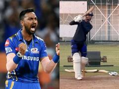 IPL 2022 से पहले 'सिक्सर किंग' बनने की प्रैक्टिस कर रहे हैं Krunal Pandya! देखिए Viral Video