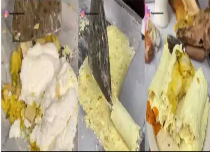 viral video Man made masala dosa ice cream roll, people made lewd comments after watching the video Watch: मसाला डोसा में Ice Cream डालकर शख्स ने बनाया रोल, ऐसा करामाती एक्सपेरिमेंट पहले नहीं देखा होगा