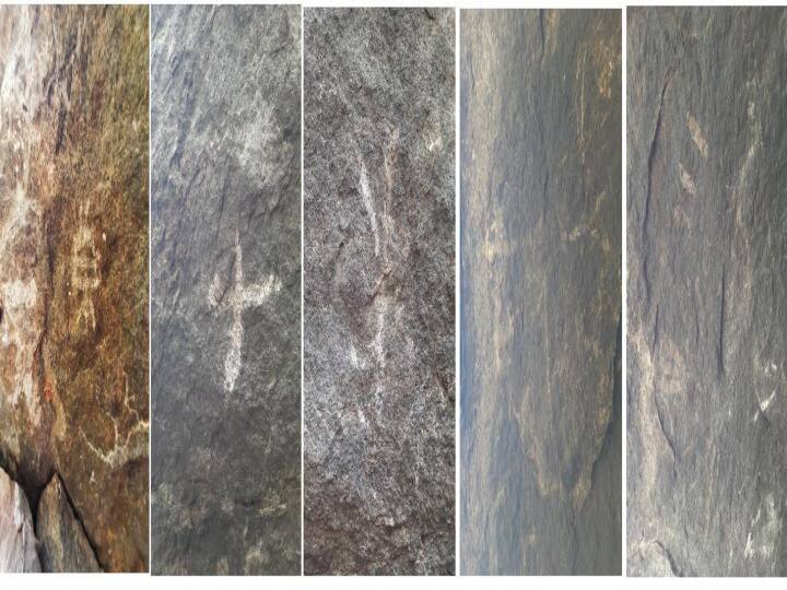 Discovery of Paleolithic paintings on the Javadu Hills ஜவ்வாது மலையில் பெருங்கற்காலத்தை சேர்ந்த ஓவியங்கள்  கண்டுபிடிப்பு