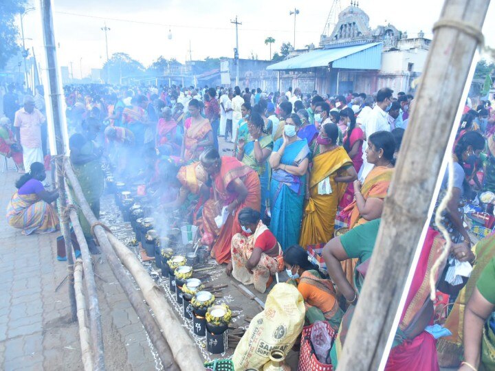 pongal 2022 | நகரத்தார்கள் நடத்திய செவ்வாய் பொங்கல் விழா - 60 கிடாய்களை ஒரே இரவில் வெட்டி கோலாகலம்