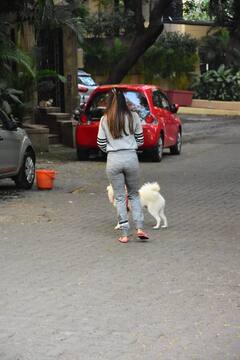 IN PICS| Malaika Arora Goes For A Stroll With Her Cute Dog